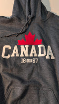 Canada 1867 Stone Grey Hoody