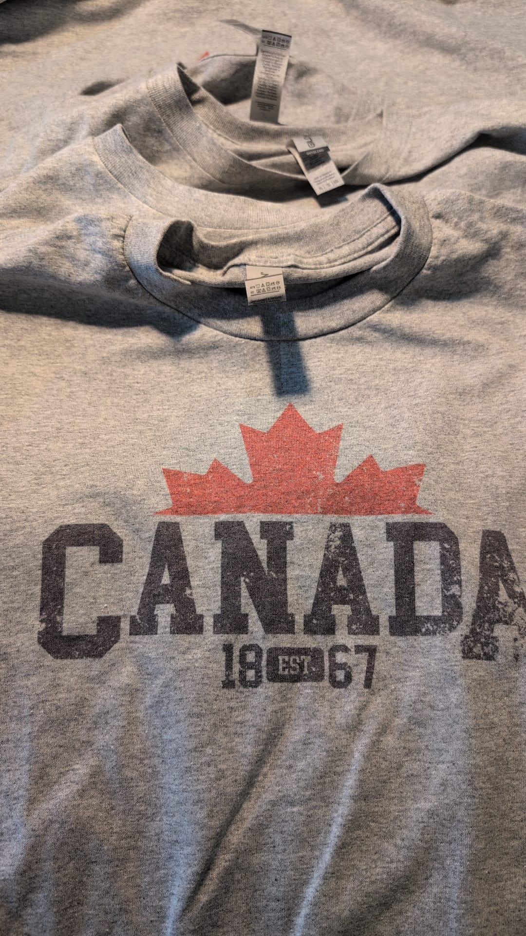 Canada 1867 Heather Grey Tshirt