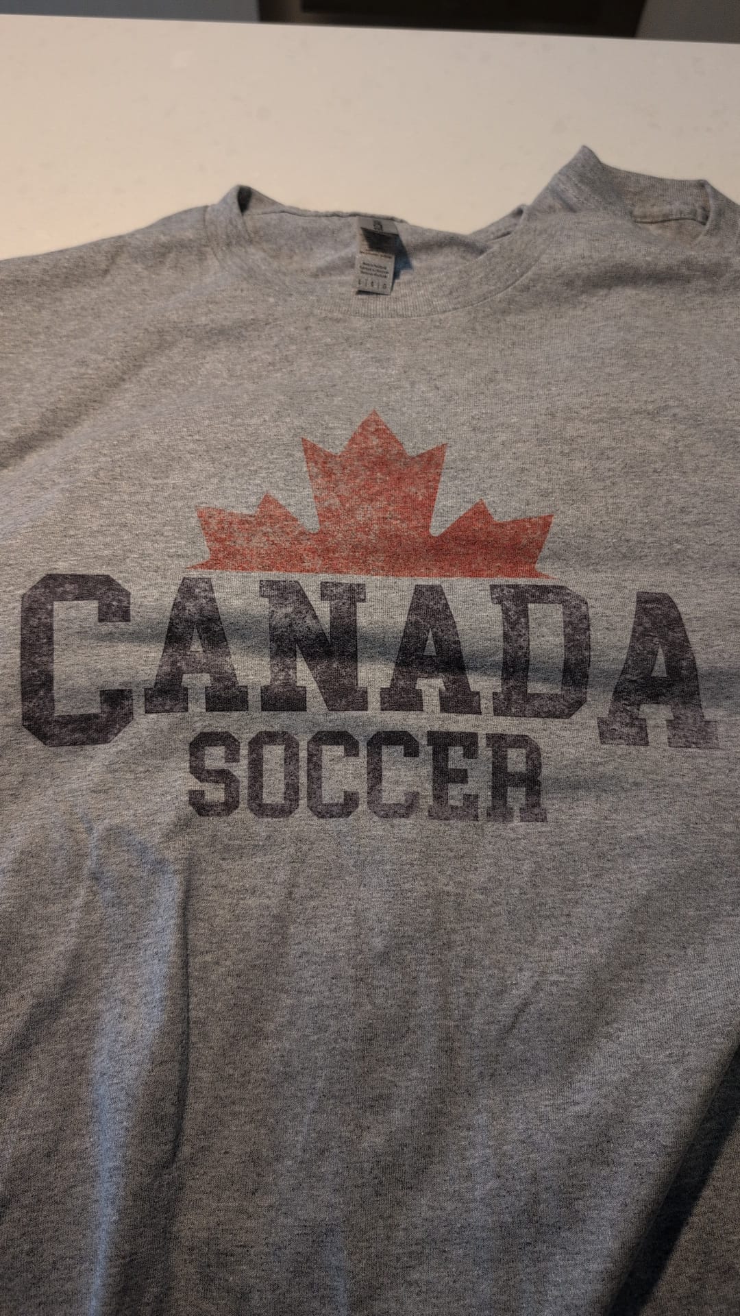 Canada Soccer Heather Grey Tshirt
